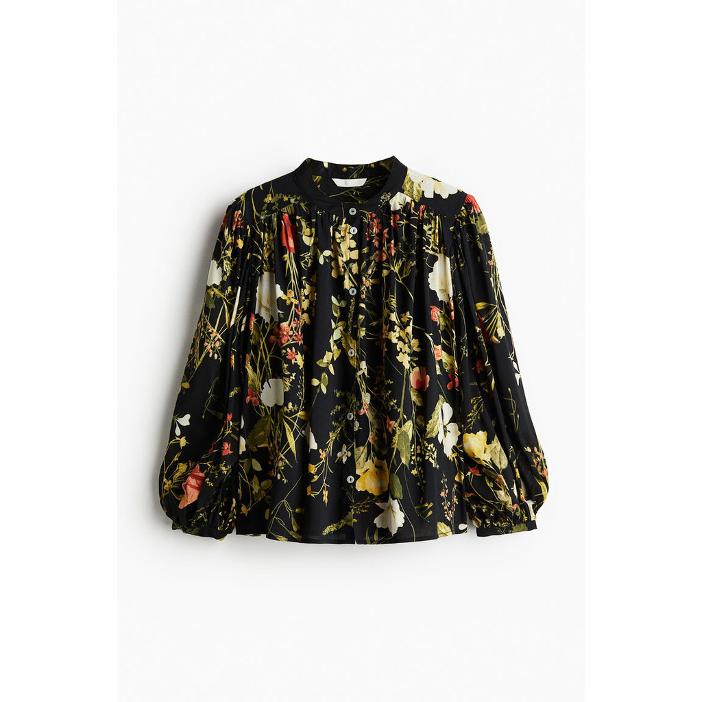H&M Woman Balloon-sleeved blouse 1239276_2