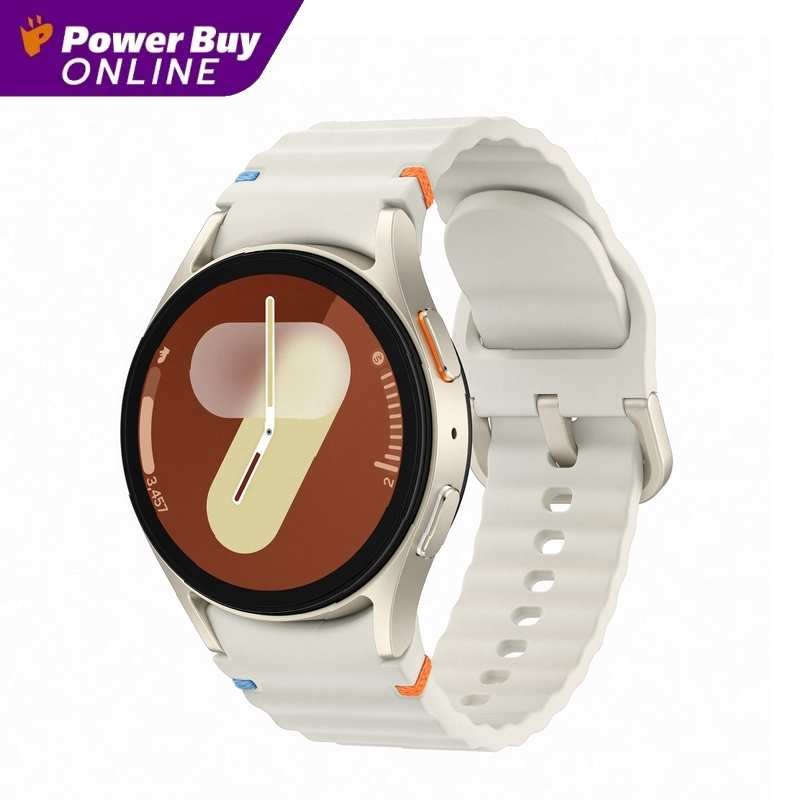 SAMSUNG Galaxy Watch7 สมาร์ทวอทช์ (40mm., ตัวเรือนสีครีม, สายสีขาว) รุ่น SM-L300NZEAASA