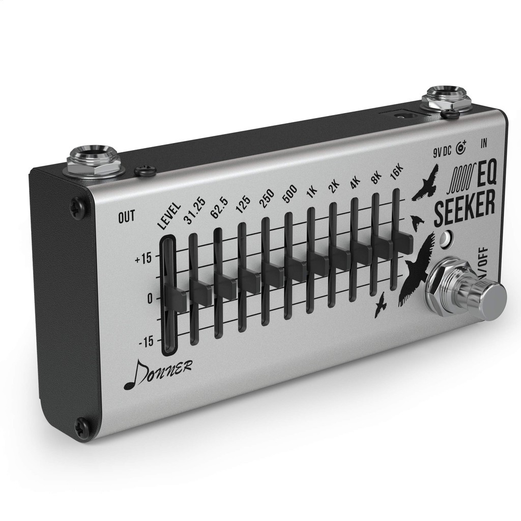 Donner Equalizer EQ Seeker 10 Band EQ Equalizer Effector Equalizer Guitar Effector Pedal EQ Seeker ส