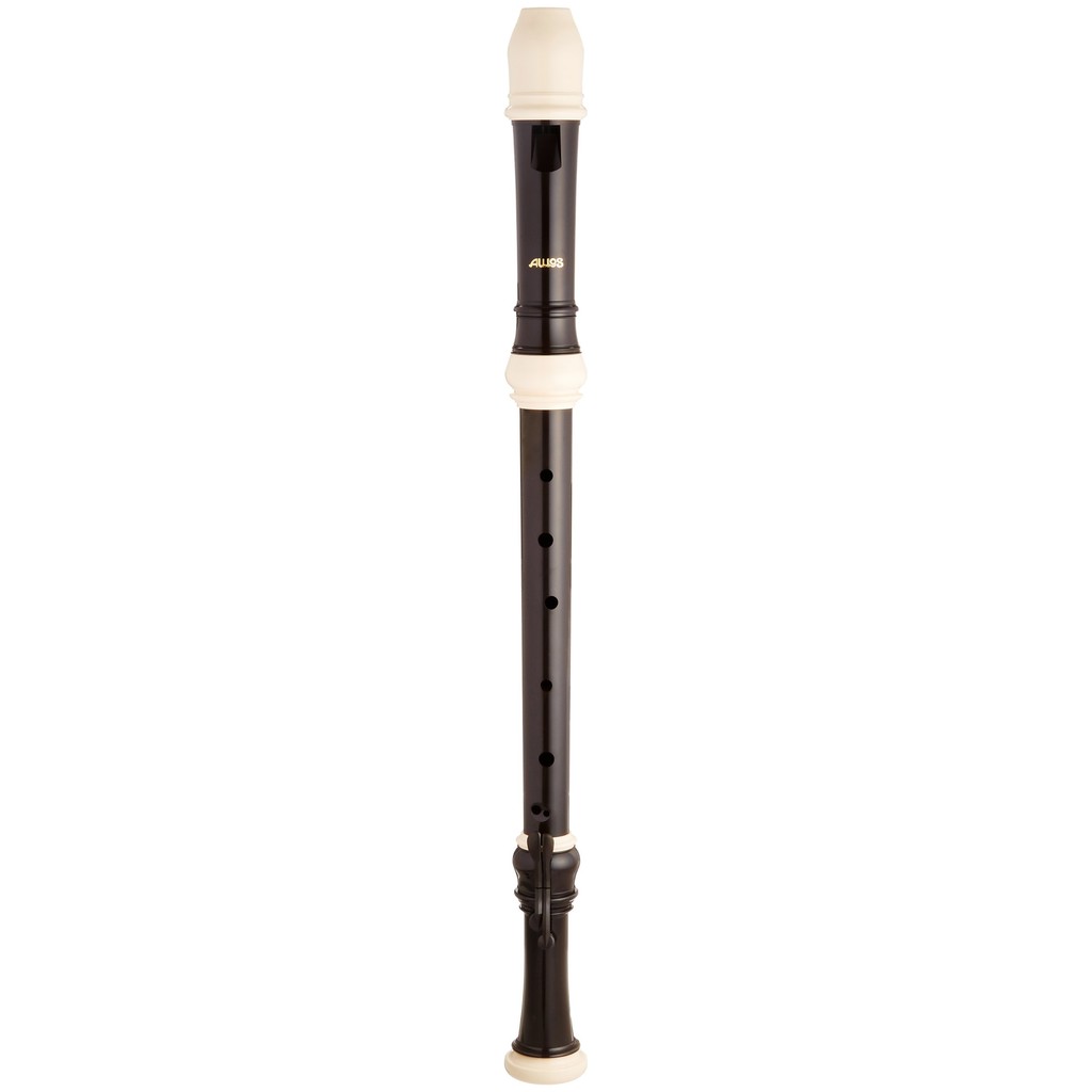 AULOS Toyama เครื่องดนตรี AULOS Symphony Tenor Recorder สไตล์บาร็อคพร้อมซองนุ่ม 511BE) สีดำ 511B สิน