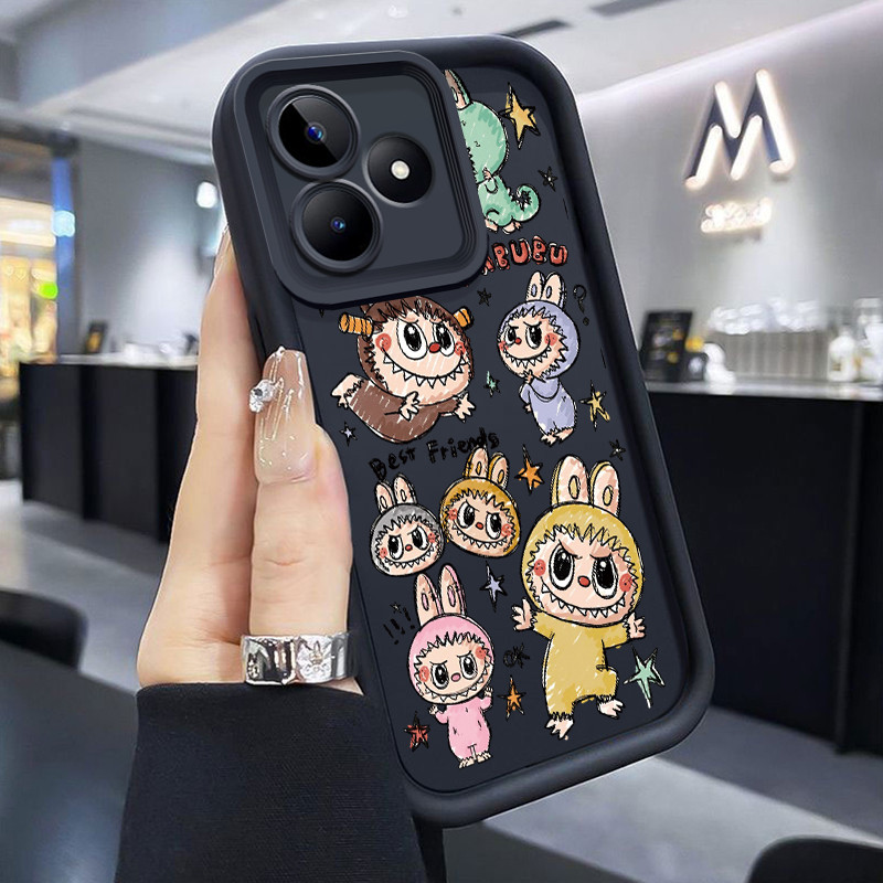 เคสสำหรับ Realme C53 C51 C51s Realme Narzo N53 Realme Note 50 เคส Labubu เคสซิลิโคนซิลิโคนโทรศัพท์นิ