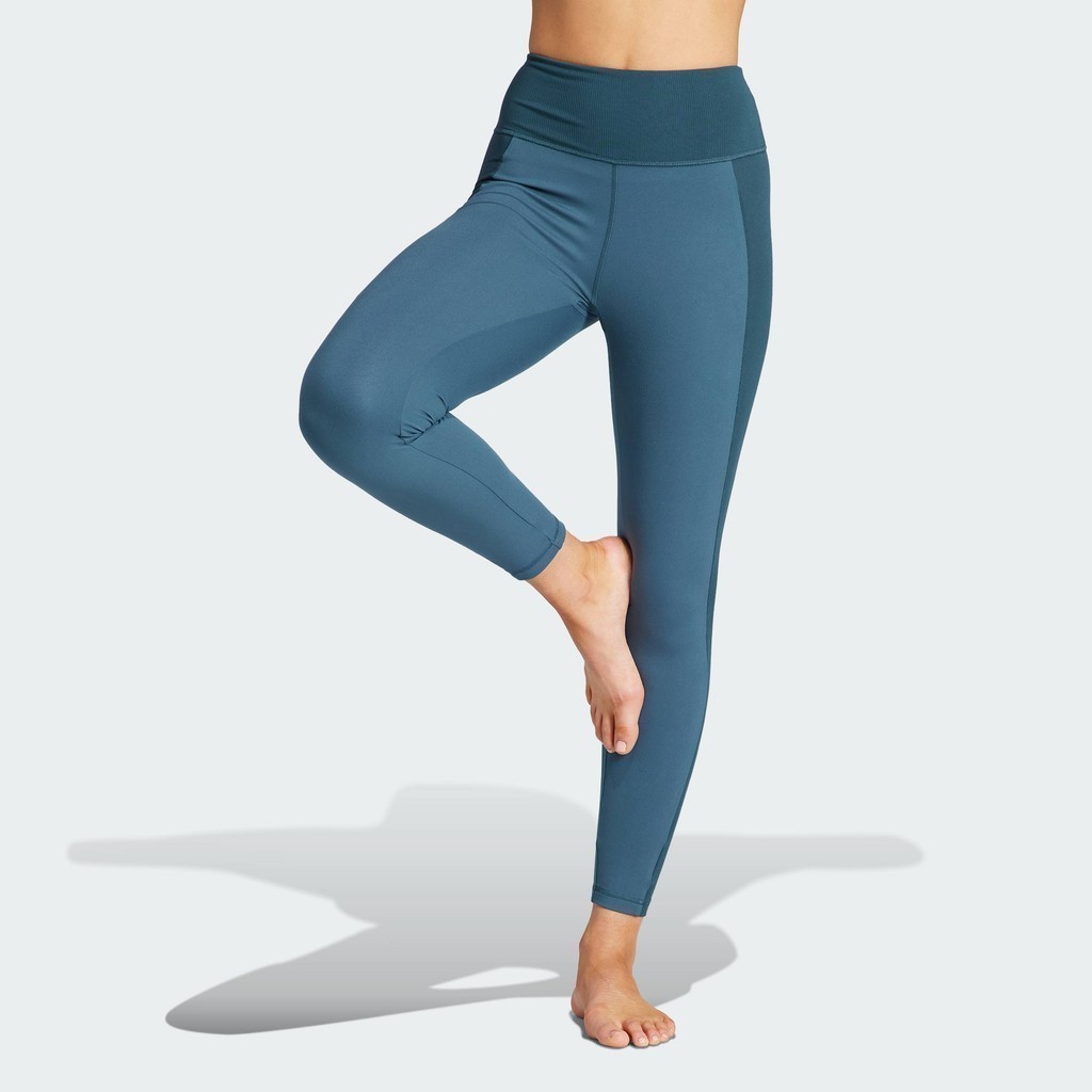 adidas Training Yoga Essentials 7/8 Leggings Women Turquoise IJ9345