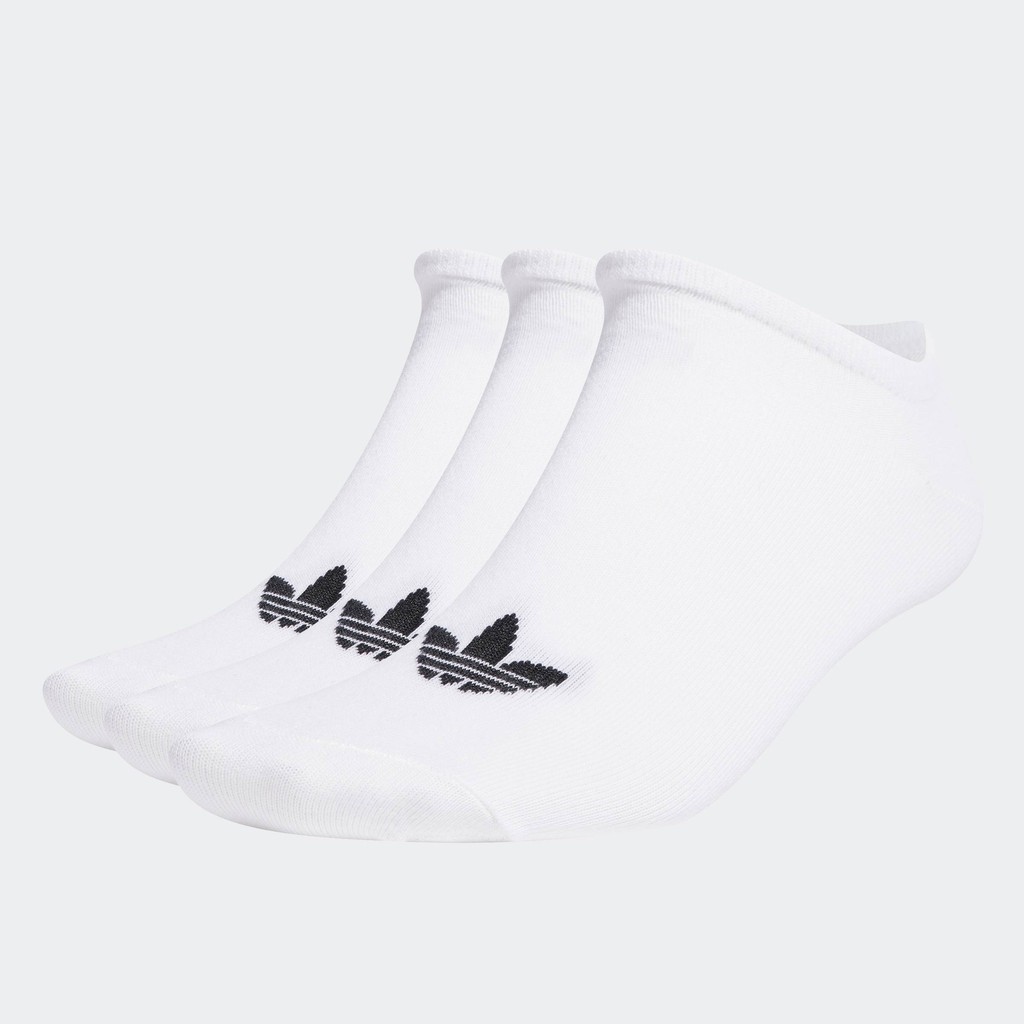 adidas ไลฟ์สไตล์ ถุงเท้า Trefoil Liner Unisex สีขาว S20273