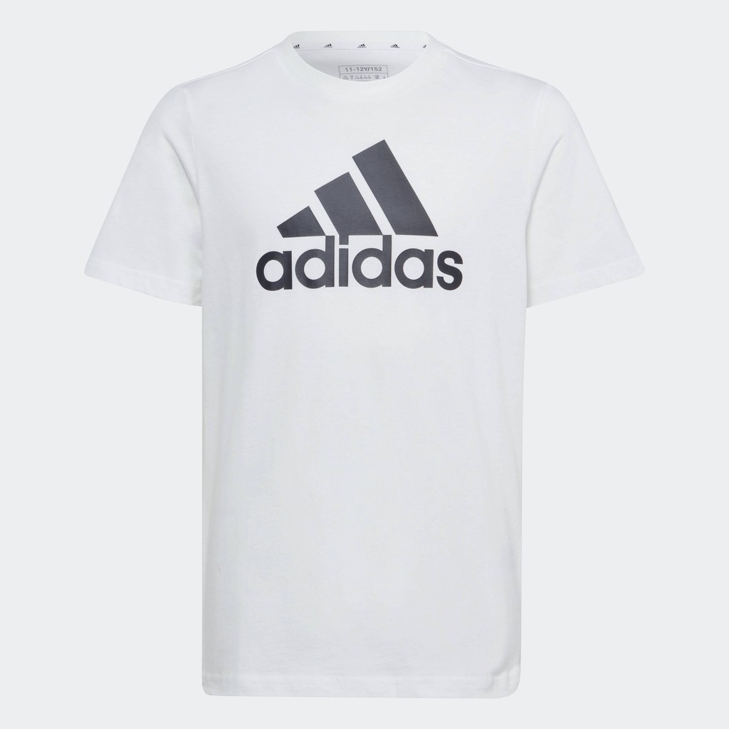 adidas ไลฟ์สไตล์ เสื้อยืดผ้าฝ้าย Essentials Big Logo เด็ก สีขาว IB1670