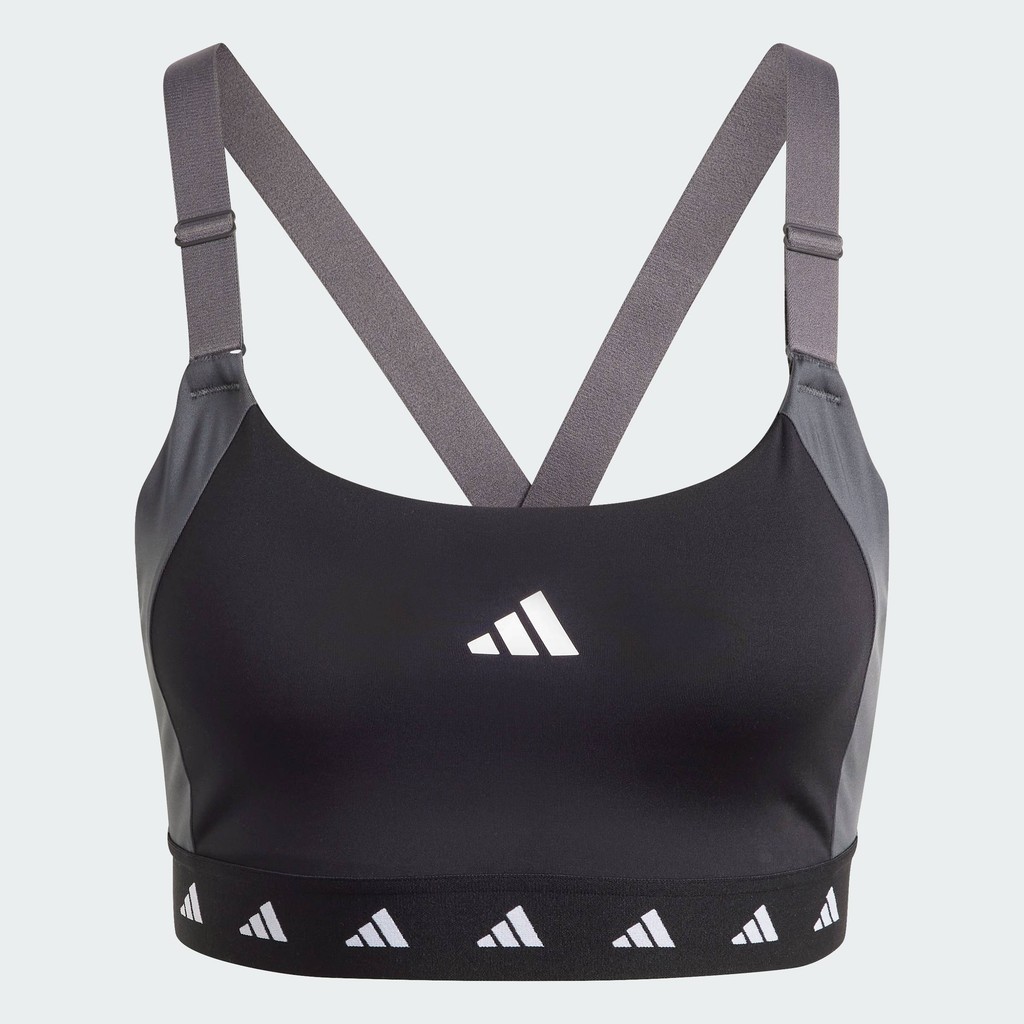 adidas Training Powerimpact Training Medium-Support Techfit Colorblock Bra Women Black HZ1521