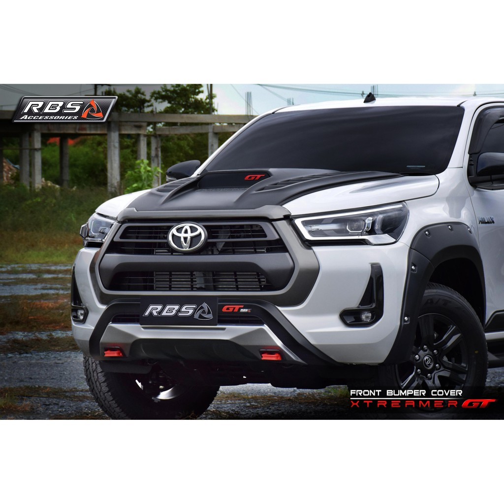 ครอบกันชนหน้า(ดำด้าน/บรอนซ์) /ครอบสคูปOFFROAD TOYOTA REVO 2020  4x4 ยกสูง