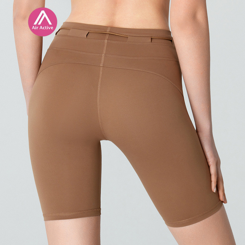 Yoga Sports Shorts Adjustable Waist Running Biking Fitness