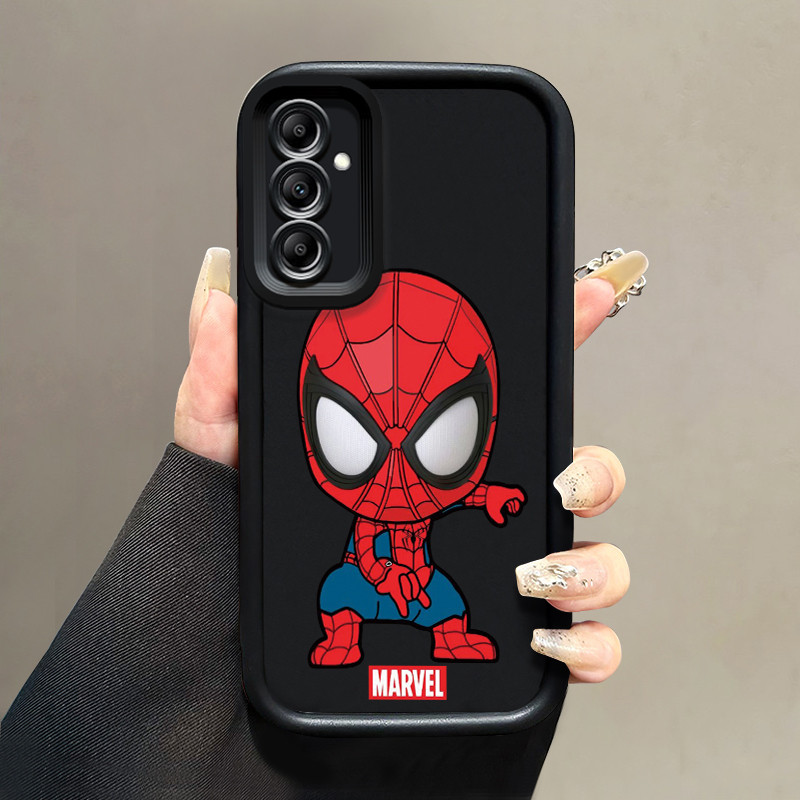 เคสสำหรับ Samsung Galaxy A14 4G A14 5G เคสป้องกันเคสซิลิโคนซิลิโคนโทรศัพท์ลายการ์ตูนสไปเดอร์แมนยอดนิยมป้องกันการตก