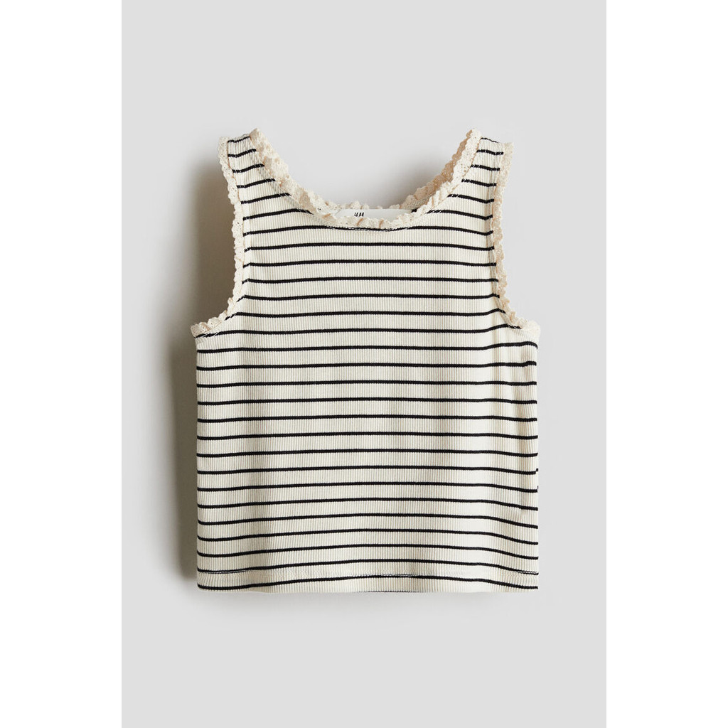 H&M Girls Lace-trimmed vest top 1238546_1