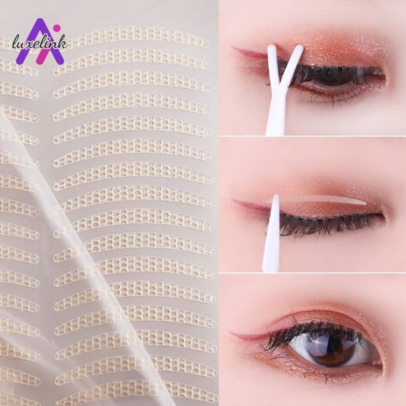 luxelink สติ๊กเกอร์ติดตาสองชั้น 120 ชิ้น ไร้รอย สีผิวธรรมชาติ เนียนไปกับผิว กันน้ำ กันเหงื่อ