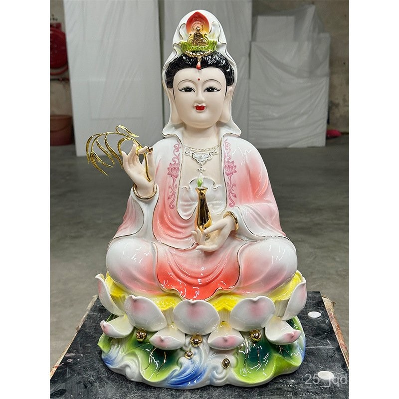 โรงงานพระพุทธรูปเซรามิก Chaozhou Zhenyi พระพุทธรูปเจ้าแม่กวนอิมแห่งทะเลจีนใต้ QB6P