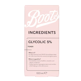 Boots Ingredients Glycolic Acid 5% Toner 100 Ml บู๊ทส์ อินกรีเดียนส์ ไกลโคลิค แอซิด 5% โทนเนอร์ 100 มล.
