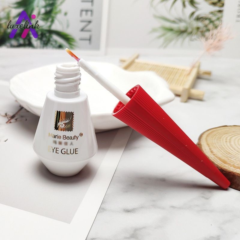 luxelinkLong Lasting Eyelash กาวที่มองไม่เห็น Non Trace Eyelash กาวขนาดเล็กหมวกสีแดงขนตาปลอมกาว