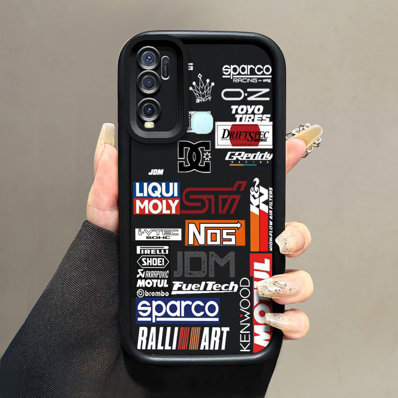 เคสสำหรับ VIVO Y50 VIVO Y30 VIVO Y30i เคสป้องกันโทรศัพท์ตกทันสมัยและซิลิโคนที่อินเทรนด์