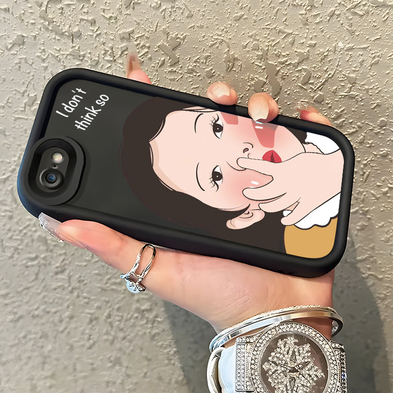 เคสสำหรับ iPhone 6 Plus 6s Plus 7 Plus 8 Plus SE 2020 เคสป้องกันซิลิโคนเคสโทรศัพท์เป็นคู่ชายและหญิง – โปรปัง