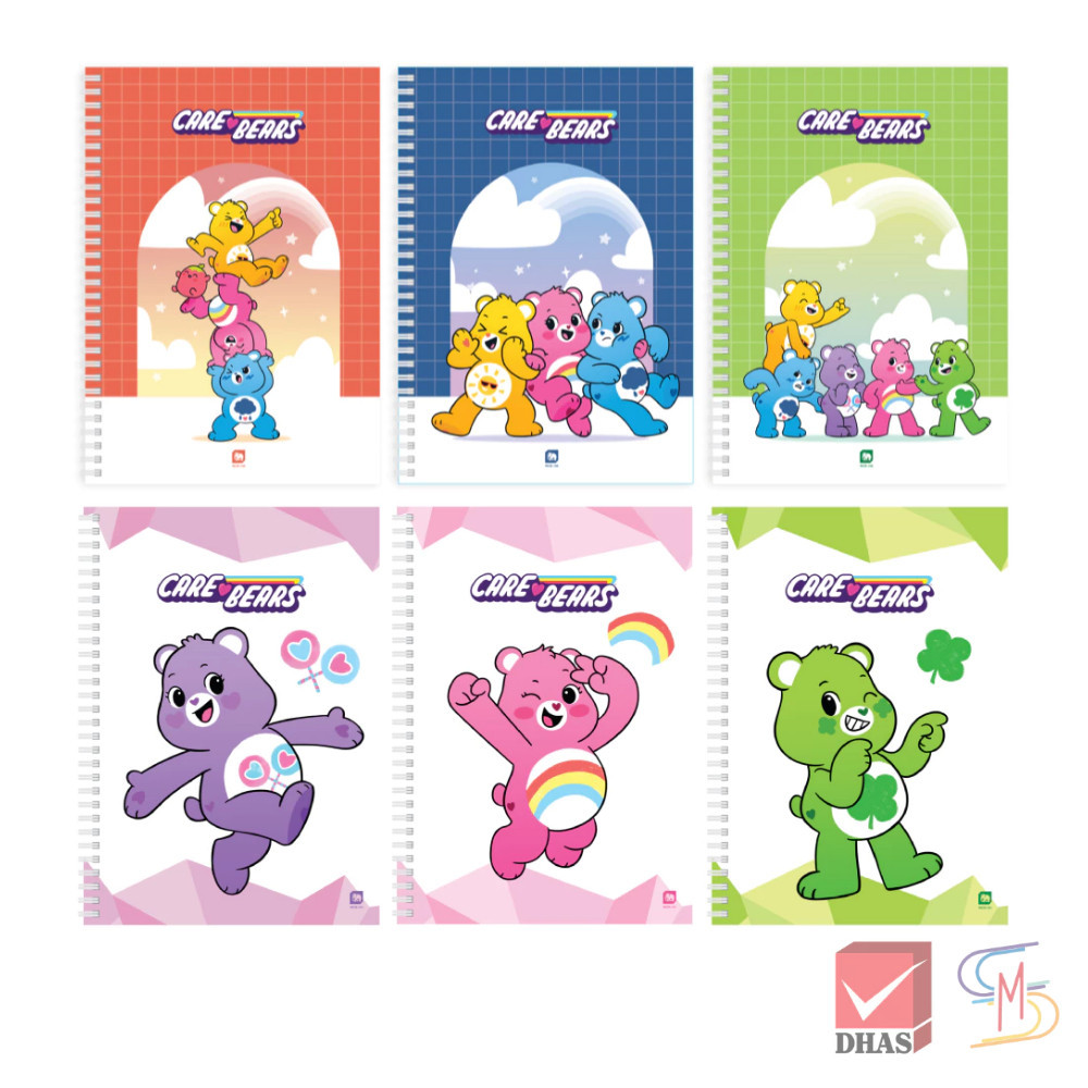 Elephant ตราช้าง สมุด สมุดริมลวด แคร์แบร์ B5 70G 60S WCB คละลาย จำนวน 1 เล่ม