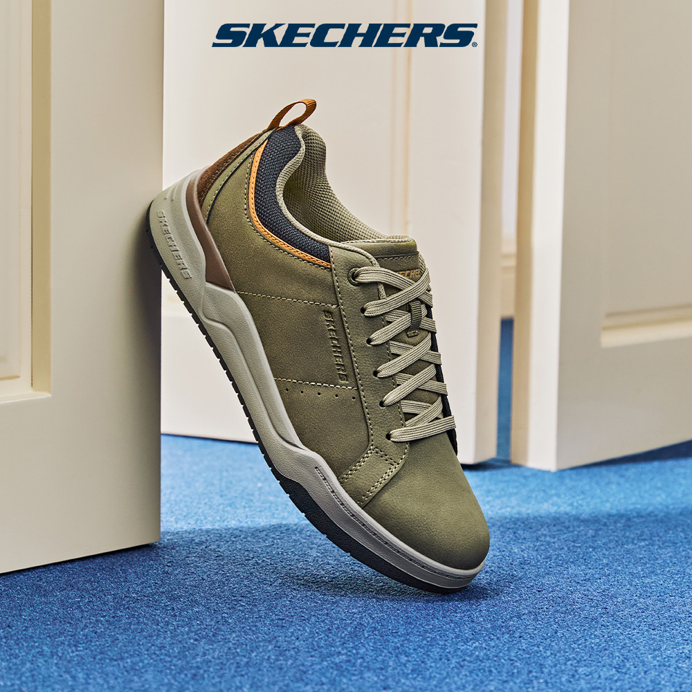 Skechers สเก็ตเชอร์ส รองเท้า ผู้ชาย USA Street Wear Corliss Shoes - 210795-OLV