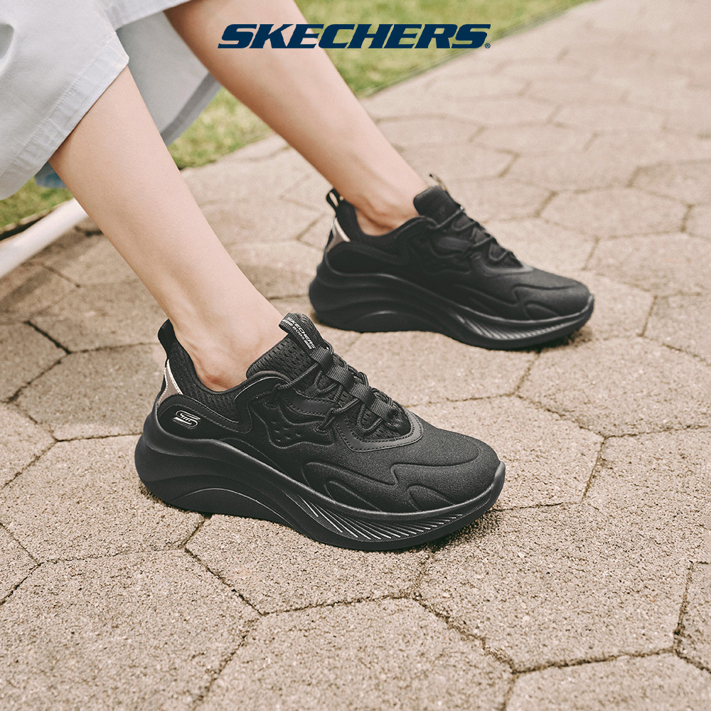 Skechers สเก็ตเชอร์ส รองเท้า ผู้หญิง BOB'S Sport Bobs Chaos Hi Shoes - 117513-BBK