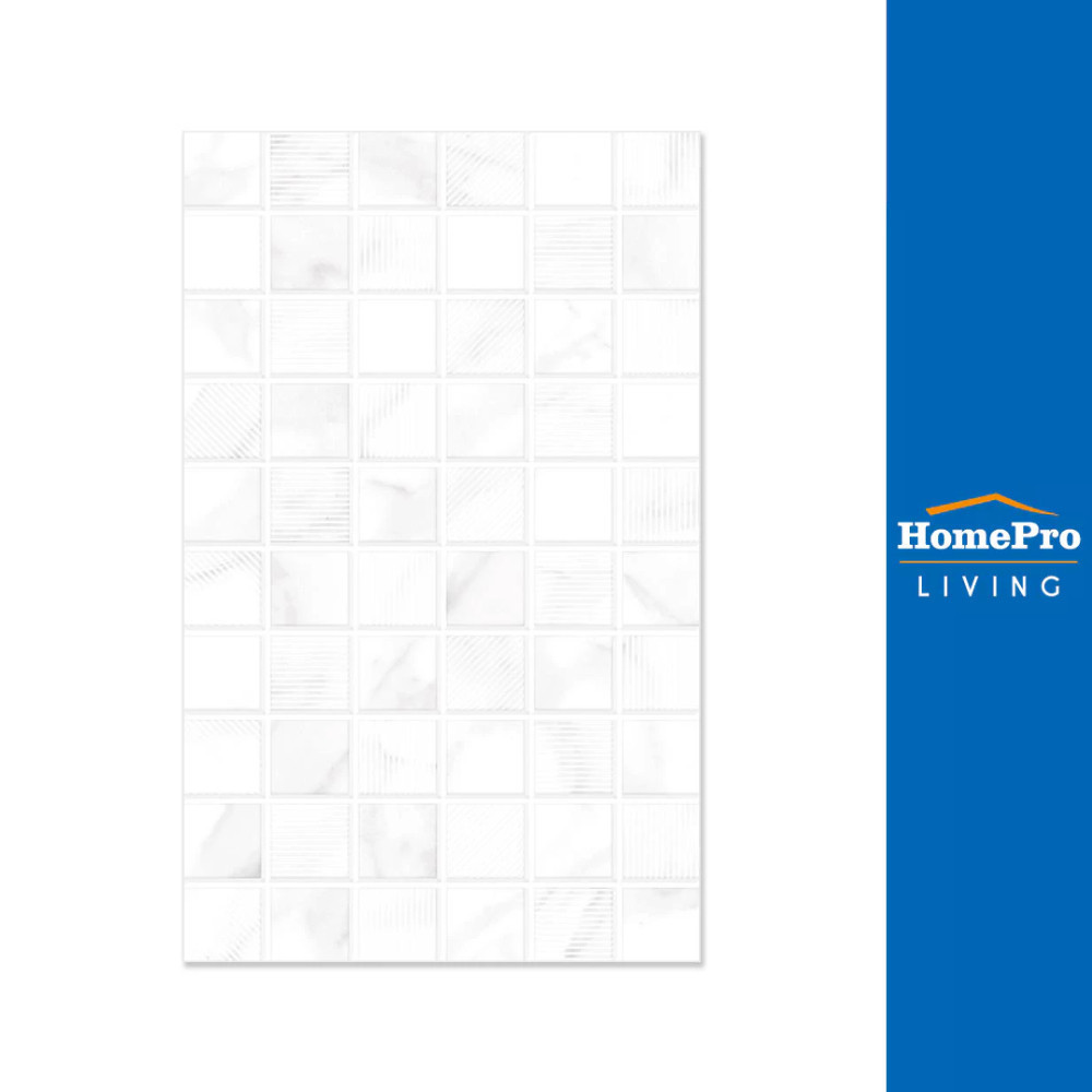 HomePro กระเบื้องผนัง 10X16 นิ้ว นาลิน เทา แบรนด์ ภูผา