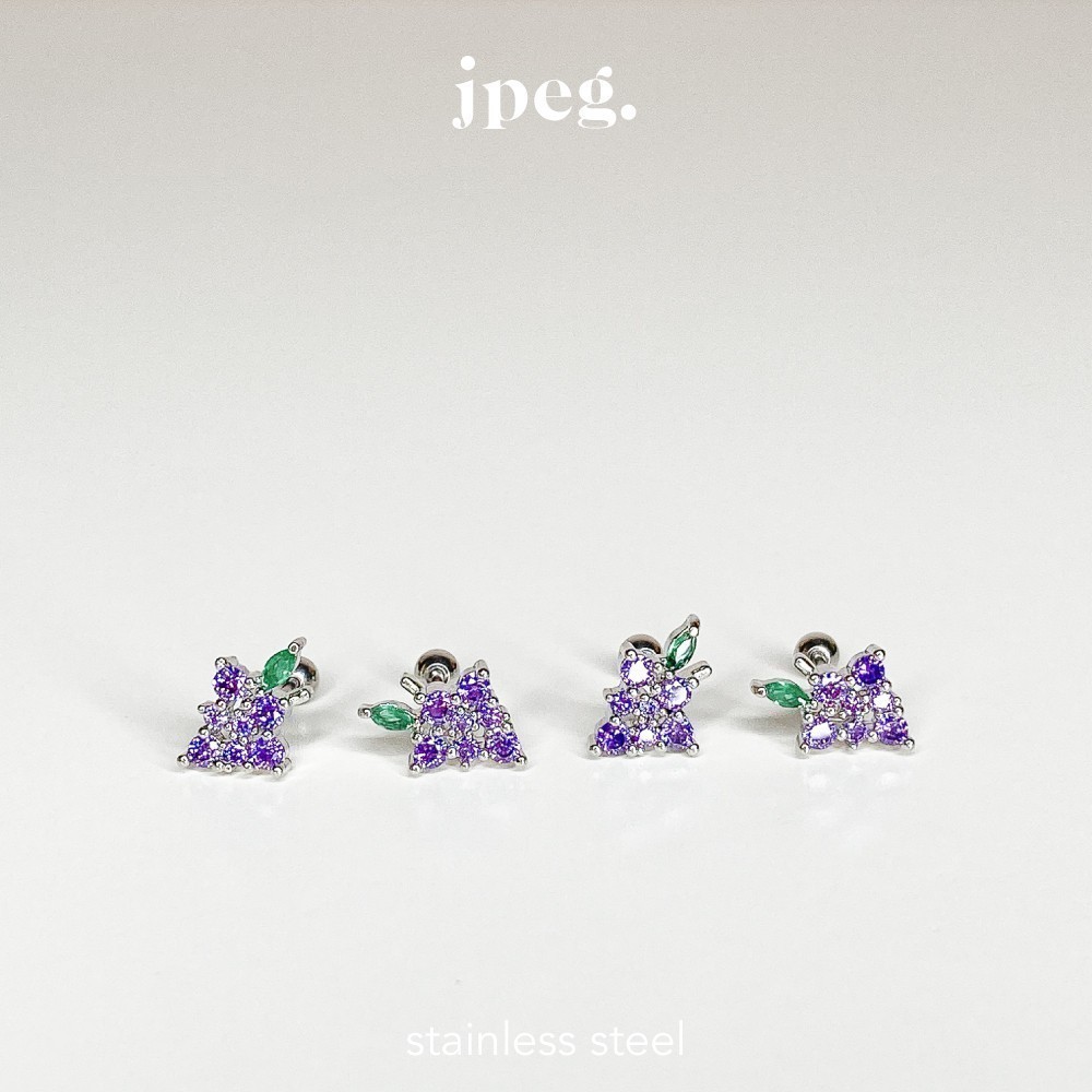 JPEG - Grape Piercing (Stainless Steel) จิวหู