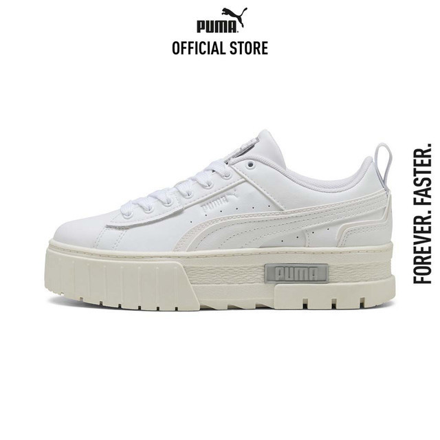 PUMA EVOLUTION - รองเท้าผ้าใบผู้หญิง Mayze UT Reflect สีขาว 40099601