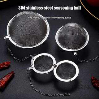 😍COD😍ลูกปรุงรสสแตนเลส ใส่เทศ ผงชงชา ลูกบอลกรอง stainless steel seasoning balls ขนาด 5-9ซม.