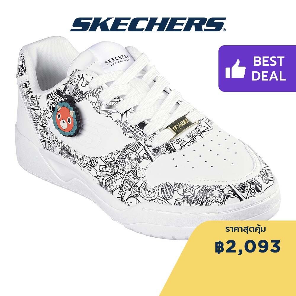Skechers สเก็ตเชอร์ส รองเท้ายูนิเซ็กส์ Unisex Spy x Family Street Koopa Shoes - 183902-WHT Air-Cooled Memory Foam