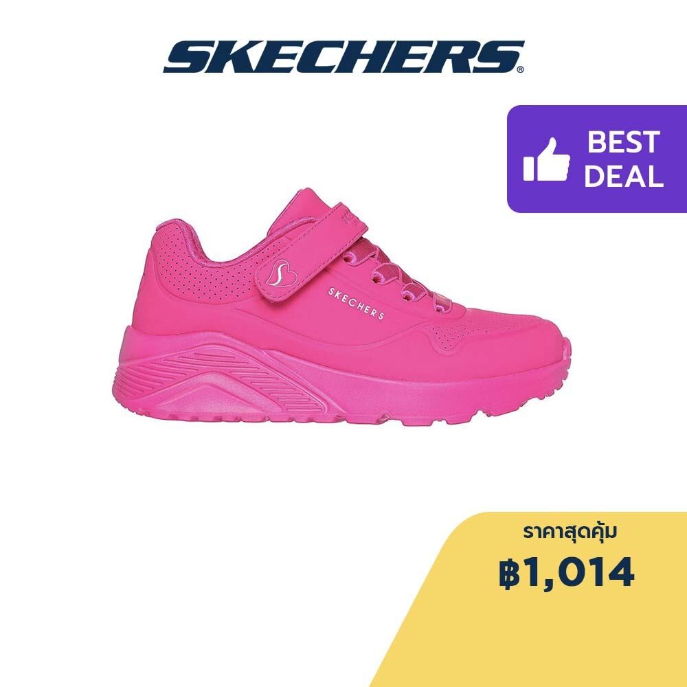 Skechers สเก็ตเชอร์ส รองเท้าเด็กผู้หญิง Girl Uno Lite Street Shoes - 310451L-HPK - Air-Cooled Memory Foam