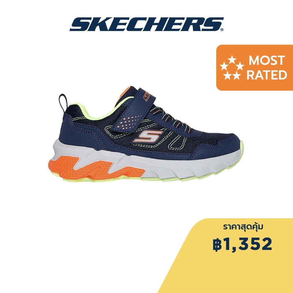 Skechers สเก็ตเชอร์ส รองเท้าเด็กผู้ชาย Boy Skechers Elite SP TR Shoes - 403962L-NVY - Air-Cooled Goga Mat