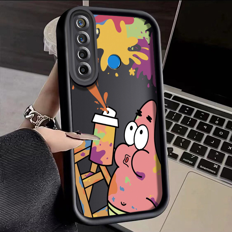 เคสสำหรับ Realme 5 5i 5s 6i C3 C3i Narzo 10 Narzo 10A Narzo 20A เคสการ์ตูนสพันชบ็อบสแควร์แพนท์เคสโทร