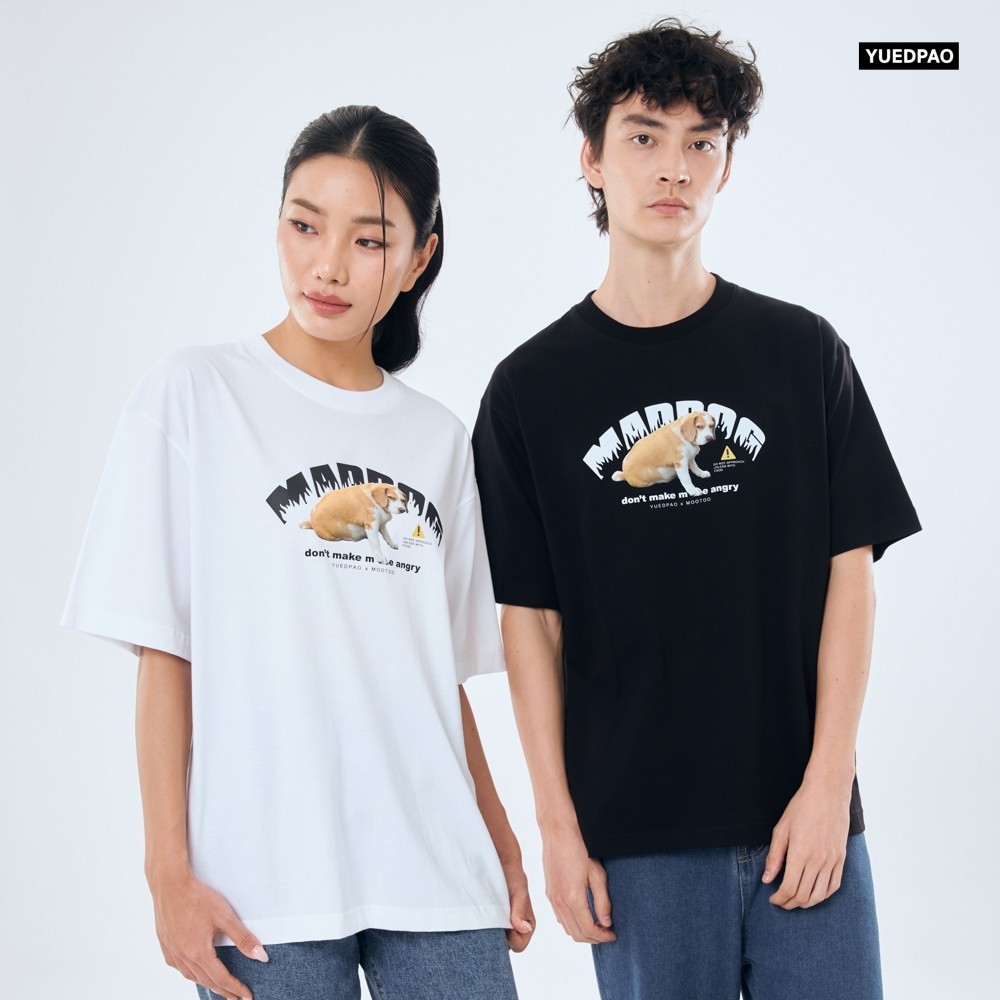 Yuedpao x Mootoo ผ้าหนาทรงสวย ยับยากรีดง่าย เสื้อยืดเปล่า เสื้อยืดโอเวอร์ไซส์ Oversize Collab Mootoo
