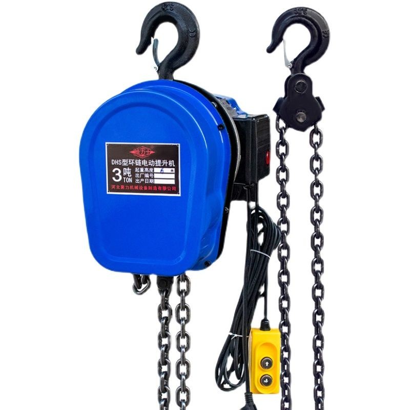 รอกโซ่ไฟฟ้า 220v 1ตัน2/3/5รอกไฟฟ้าในครัวเรือนตัน220v รอกโซ่คว่ำ NNSQ