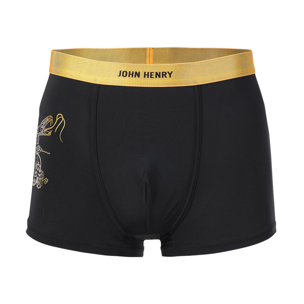 JOHN HENRY UNDERWEAR Fashion กางเกงชั้นในผู้ชาย ทรงบ๊อกเซอร์ บรี๊ฟผู้ชาย รุ่น JU JU3CN001 สีดำ