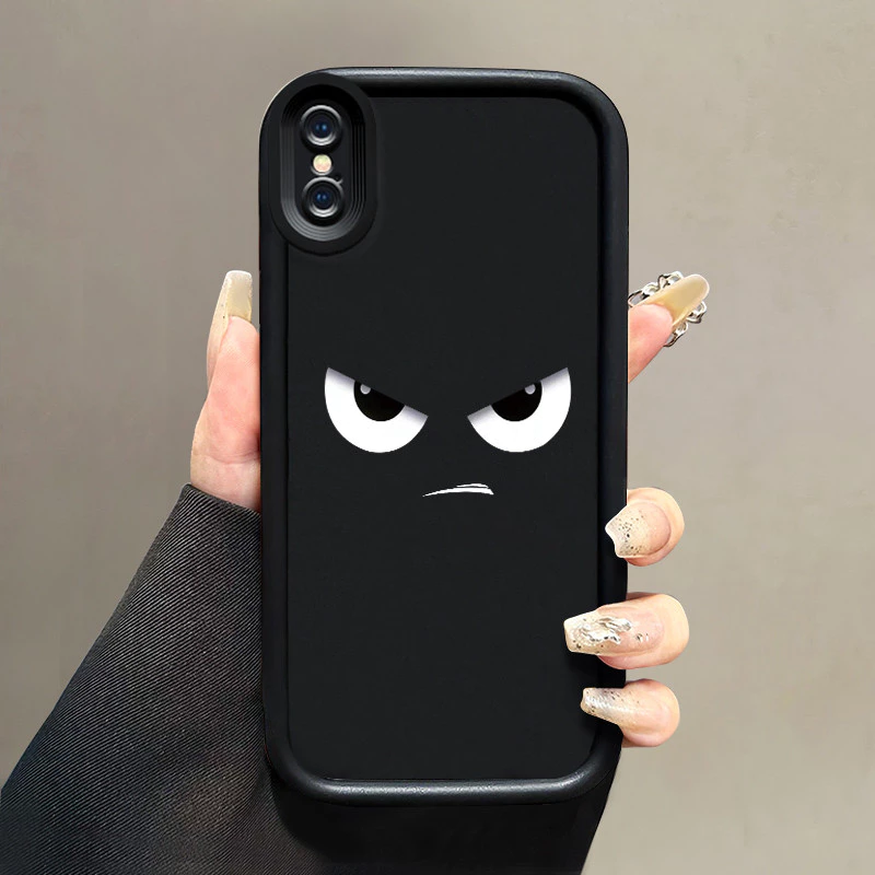 เคสสำหรับ iPhone X Xs Xr Xs Max เคสป้องกันการกระแทกซิลิโคนเคสโทรศัพท์มีลายดวงตายอดนิยม