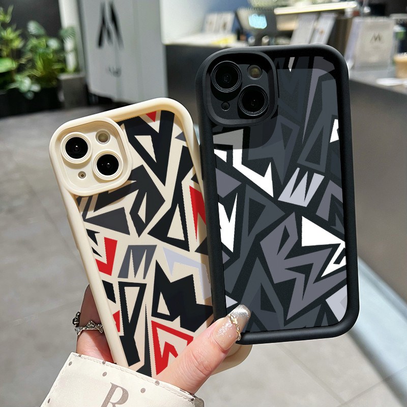 เคสสำหรับ Samsung Galaxy A33 5G A34 5G A53 5G A54 5G A23 A32 เคสนิ่มซิลิโคนเคสโทรศัพท์มีลายรูปทรงเรขาคณิตกันกระแทก - รูปที่ 6