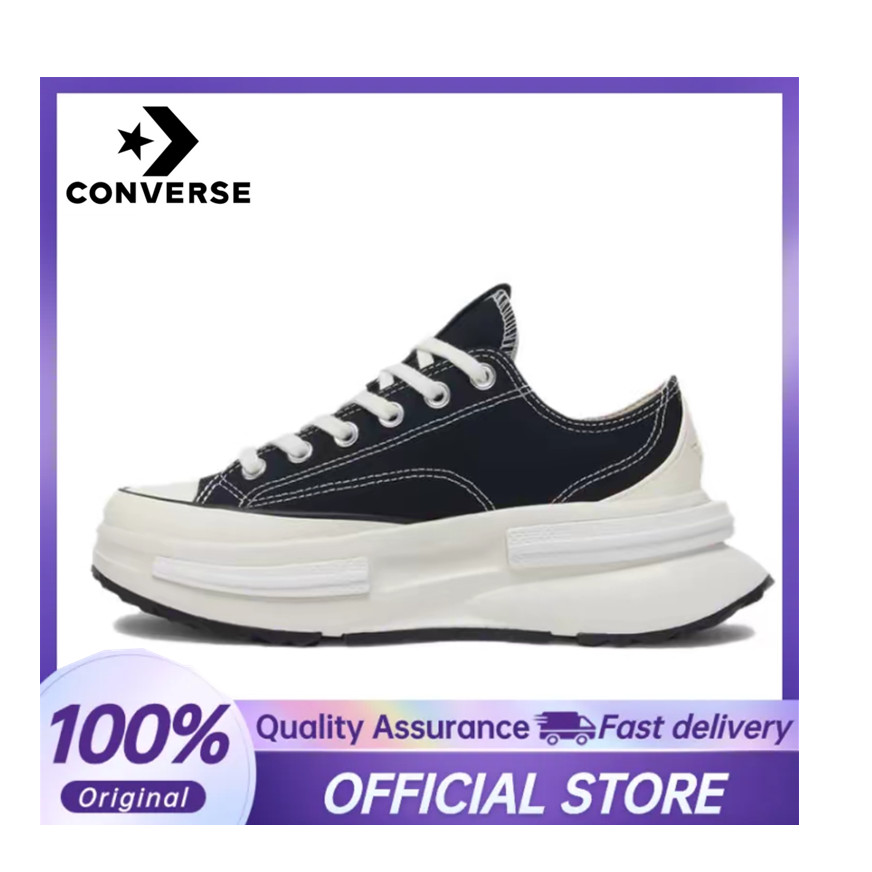 【100%Original】Converse Run Star Legacy Black And White Low Top Women&Men Sneakers A11489C