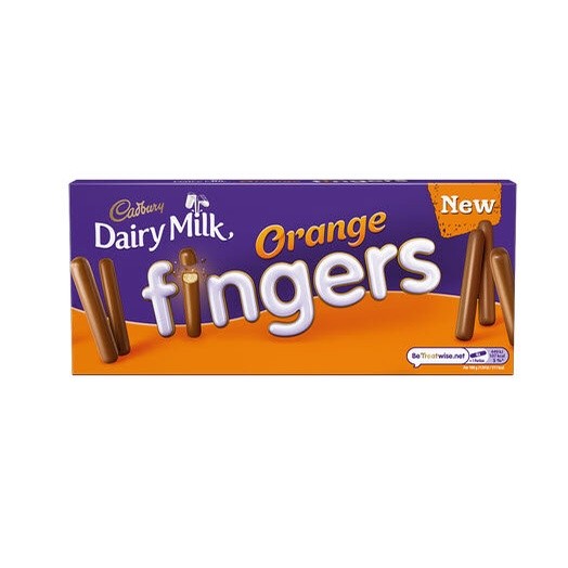Cadbury Fingers Orange 114G ช็อคโกแลต ขนมหวาน ขนม