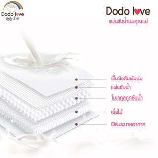 Dodolove แผ่นซับน้ำนมแม่ 30 ชิ้น แบบมาตราฐาน สัมผัสนุ่ม ระบายอากาศได้ดี เบาสบาย ไม่ร้อน ไม่คัน