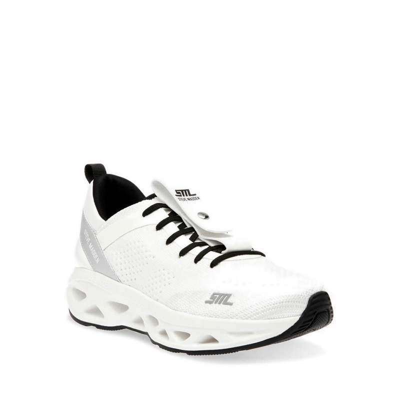 Steve Madden รุ่น SURGE 1 รองเท้าผ้าใบผู้หญิง - สีขาว/เงิน