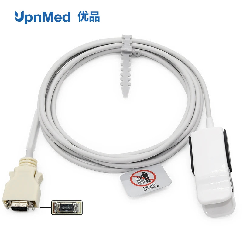 ✫ Patible Zoll E Series/m Series ผู้ใหญ่ใช้เซ็นเซอร์ Spo2 14ขา2.8เมตรที่มีคุณภาพสูง