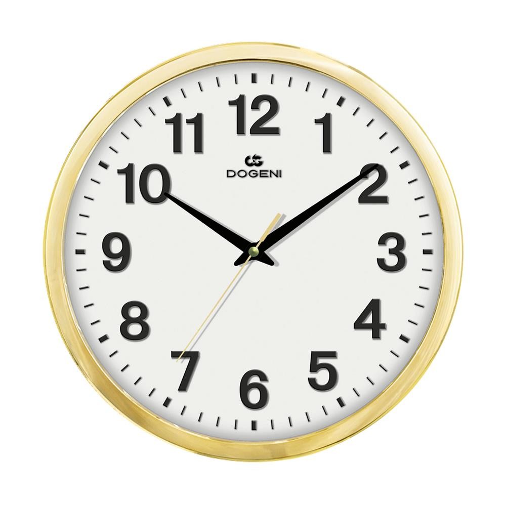 DOGENI นาฬิกาแขวน DOGENI WNP043GD 13 นิ้ว สีทอง ของตกแต่งบ้าน นาฬิกา WALL CLOCK DOGENI WNP043GD 13" 