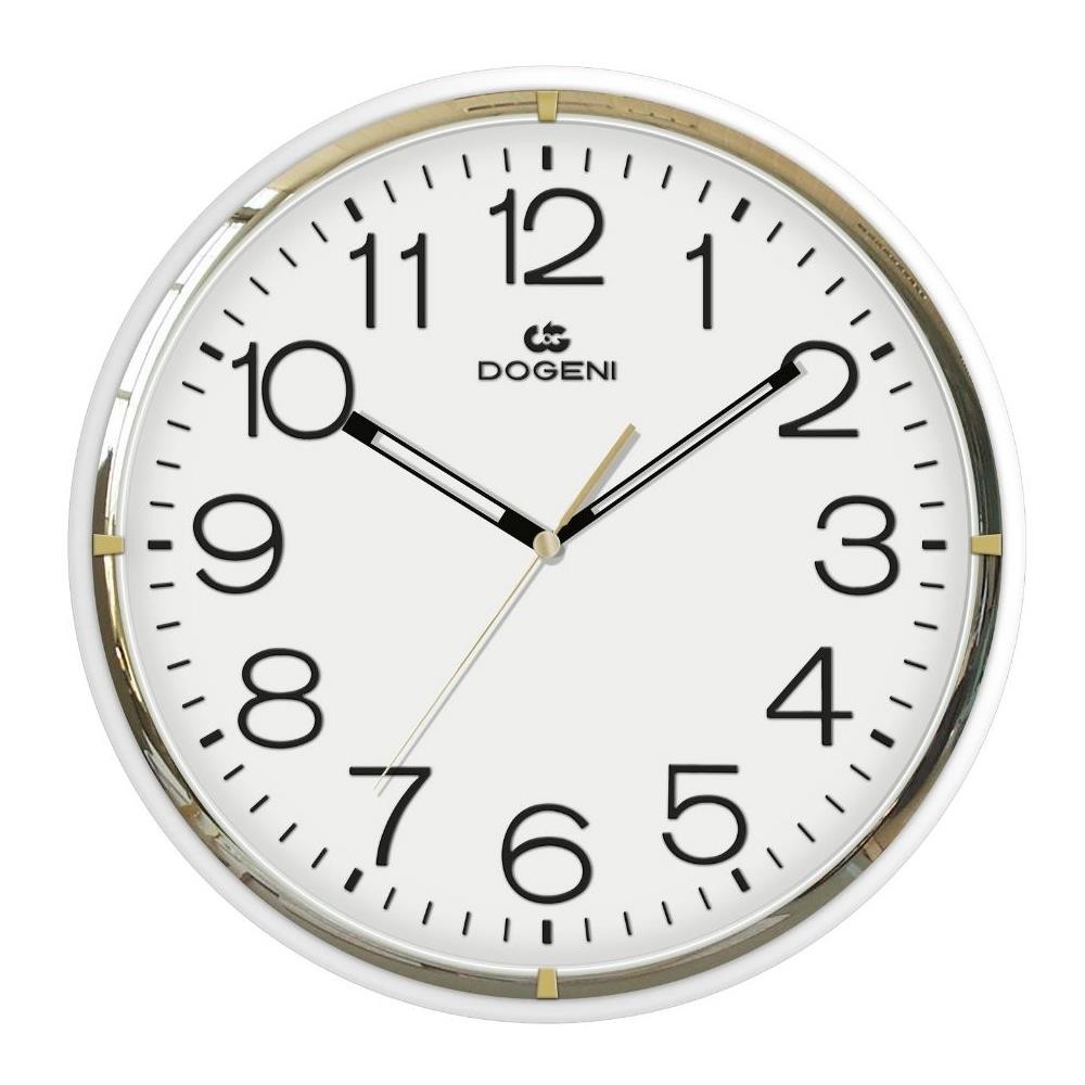 DOGENI นาฬิกาแขวน DOGENI WNP046GD 13.5 นิ้ว สีทอง ของตกแต่งบ้าน นาฬิกา WALL CLOCK DOGENI WNP046GD 13