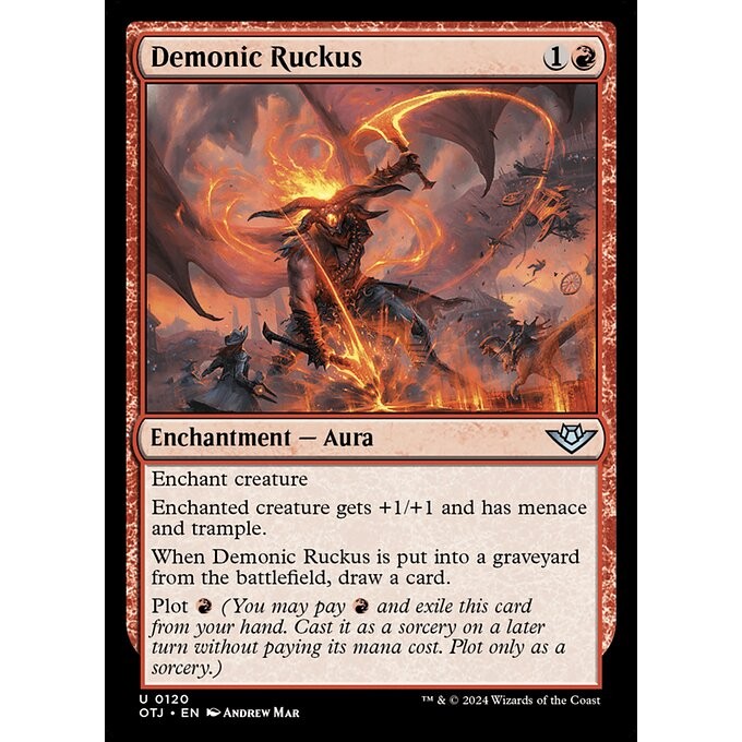 [Outlaws of Thunder Junction] - [OTJ] - (U) -[Demonic Ruckus] -  [2024]