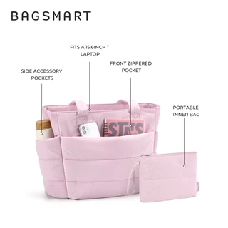 BAGSMART แบบพกพา ถุงเก็บของขนาดเล็ก การท่องเที่ยวกระเป๋าเครื่องสำอางขนาดเล็ก กระเป๋าถือขนาดเล็ก
