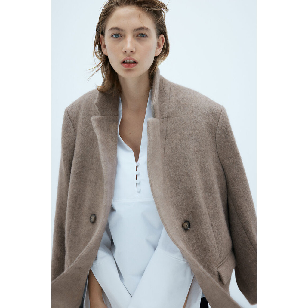 H&M(เอชแอนด์เอ็ม) เบลเซอร์ผสมวัสดุ Wool ผู้หญิง 1247407_1