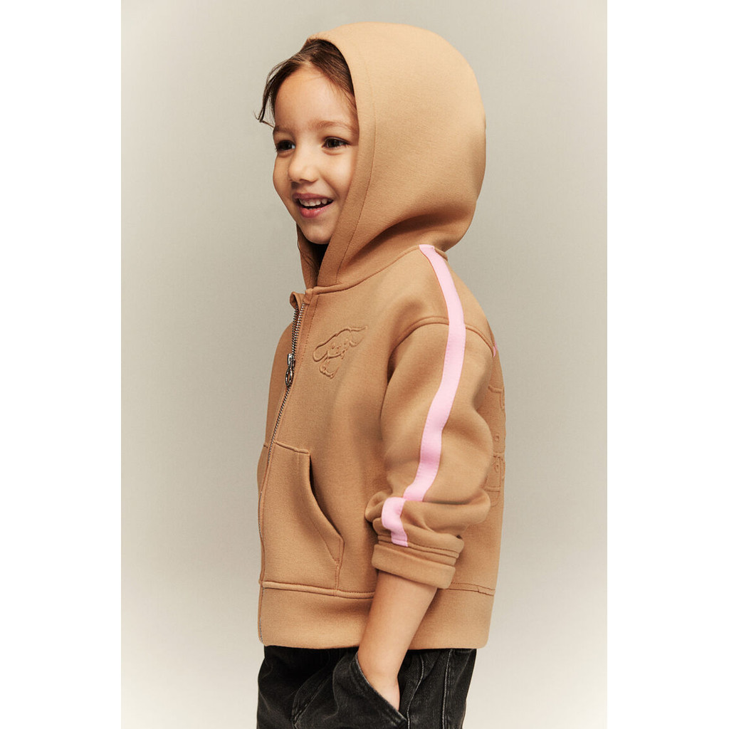 H&M เด็กผู้หญิง Scuba zip-through hoodie 1267604_1