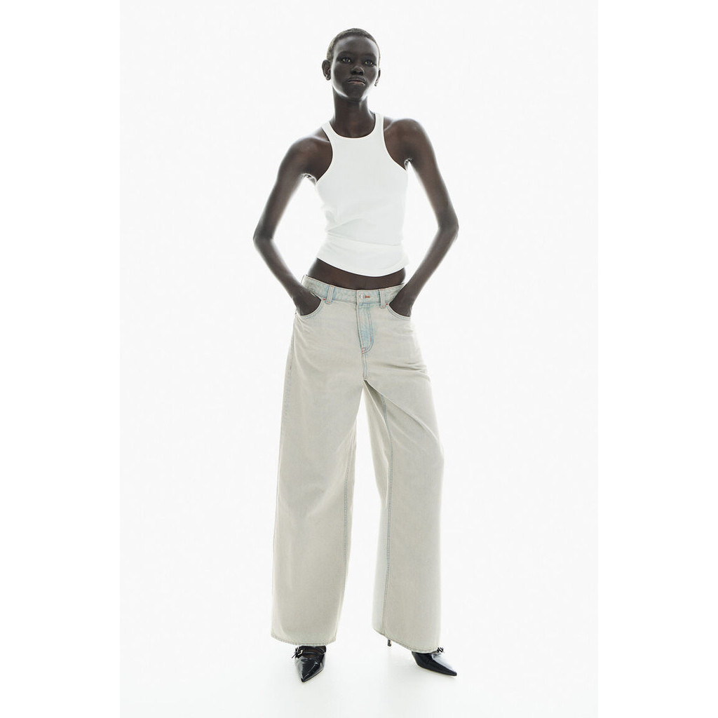 H&M Woman Baggy Regular Jeans 1210963_5