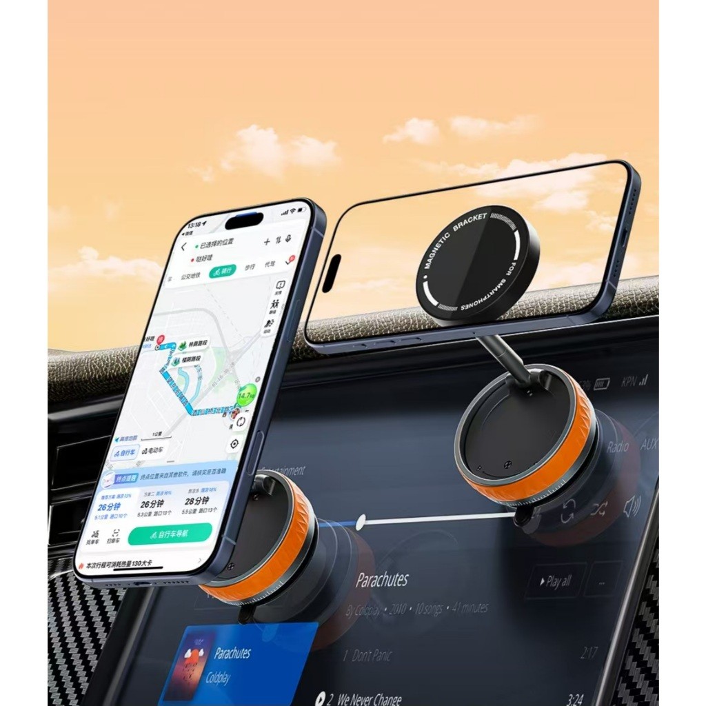 HOT รุ่นใหม่ปี2025!!ขาตั้งแม่เหล็กสูญญากาศ ปรับได้ 360° พับเก็บได้ หมุนได้รอบทิศทาง เหมาะสำหรับใช้งานในรถ บ้าน