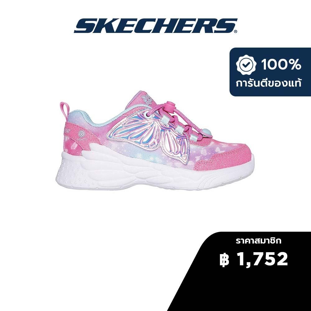 Skechers สเก็ตเชอร์ส รองเท้าเด็กผู้หญิง Girls Dream Racer Wing Brites Shoes - 303055L-PKTQ