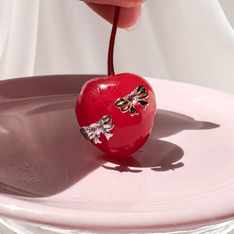 More Than Piercing: A013 Sweetie Ribbon (1 pc) จิวหู/ต่างหู